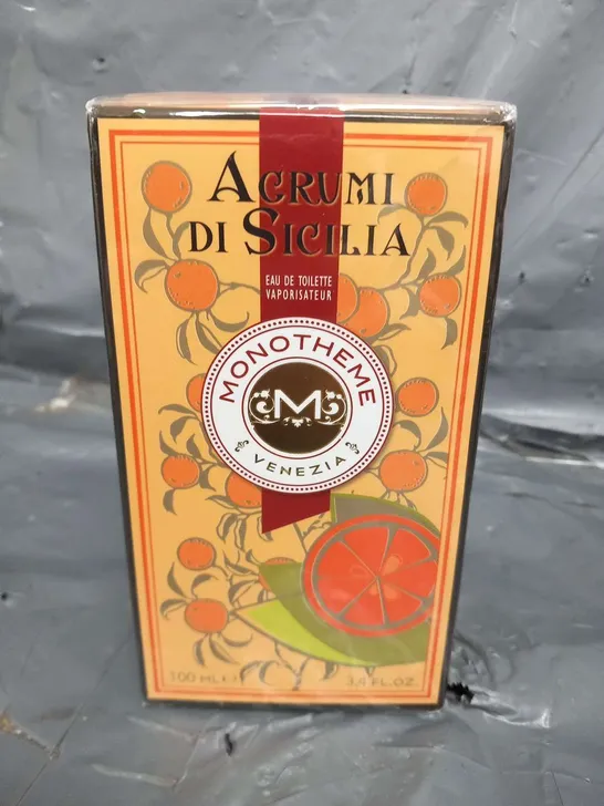 BOXED AND SEALED ACRUMI DI SICILIA MONOTHEME VENEZIA EAU DE TOILETTE 100ML