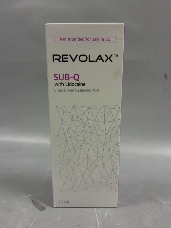 BOXED REVOLAX SUB-Q CROSS LINKED HYALURONIC ACID - 1.1ML