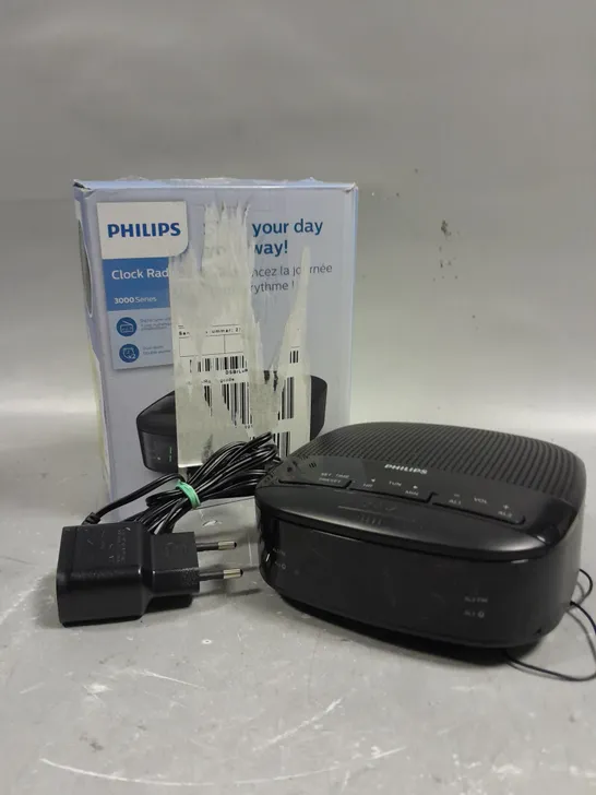 BOXED PHILIPS 3000 SERIES CLOCK RADIO 