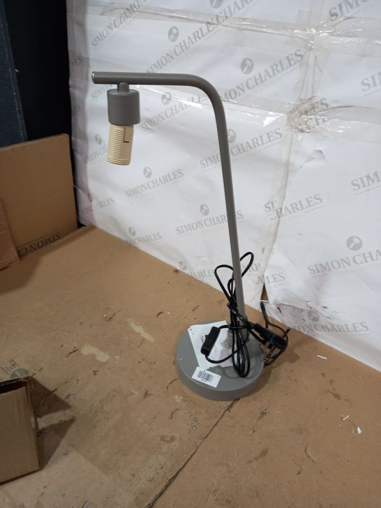 DESIGNER GREY FINISH TABLE LAMP