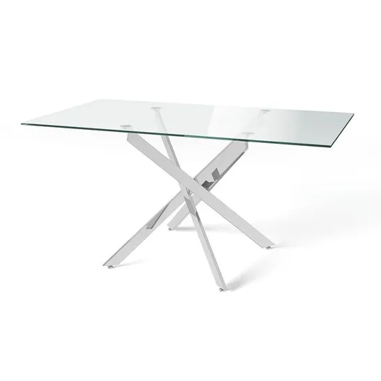 BOXED CLIPPER COVE DINING TABLE (2 BOXES)