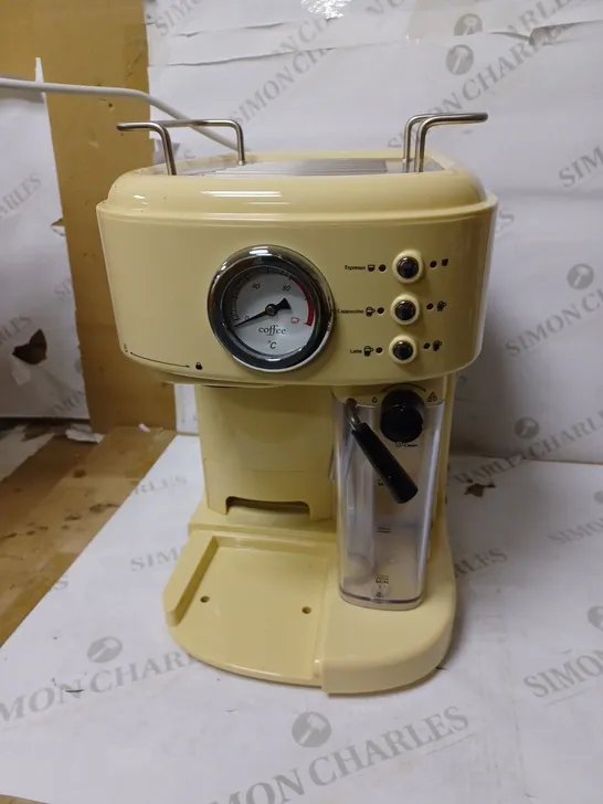 SWAN RETRO CREAM ESPRESSO COFFEE MACHINE 