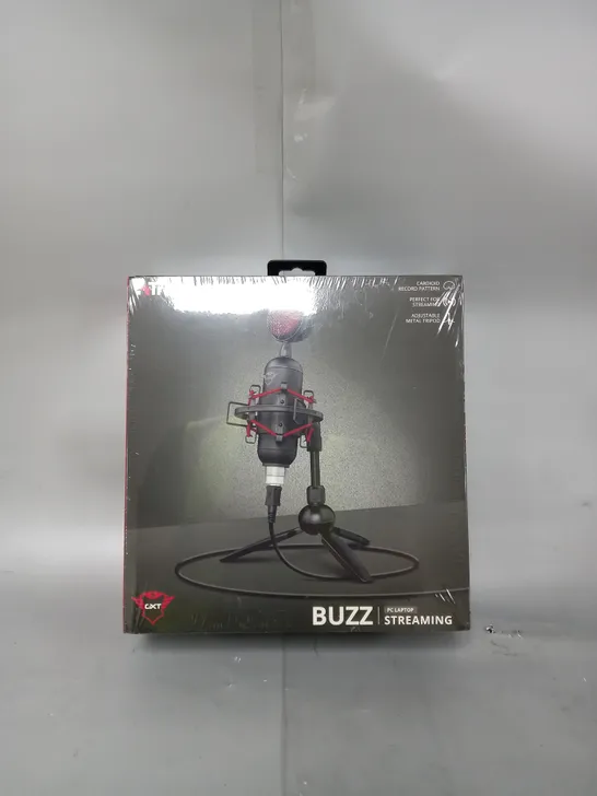 SEALED TRUST GXT 244 BUZZ BLACK, RED PC MICROPHONE