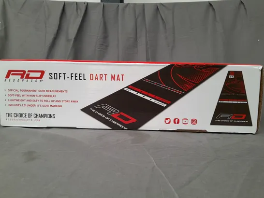 BOXED RED DRAGON SOFT-FEEL DART MAT