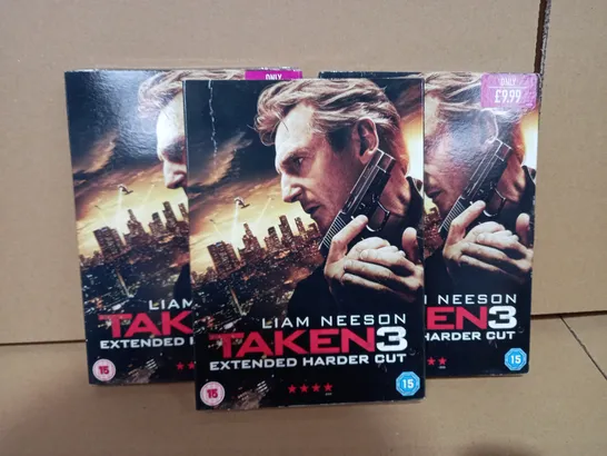 LOT OF APPROXIMATELY 25 TAKEN 3 EXTENDED HARDER CUT DVDS