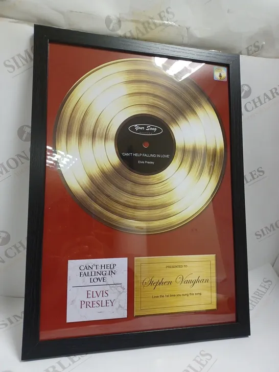 BOXED PERSONALISED FRAMED YOUR SONG PRINT  RRP £27.99