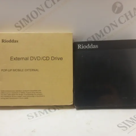 BOXED RIODDAS EXTERNAL DVD/CD DRIVE