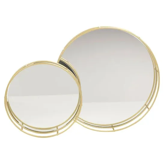 BOXED CROMARTIE MIRROR TRAY - SET OF 2 (1 BOX)