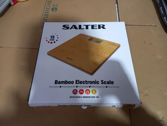 SALTER BAMBOO ELECTRONIC SCALE 