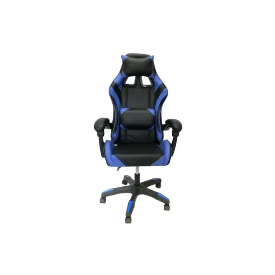 BOXED GAMING CHAIR UPHOLSTERY COLOUR: BLUE