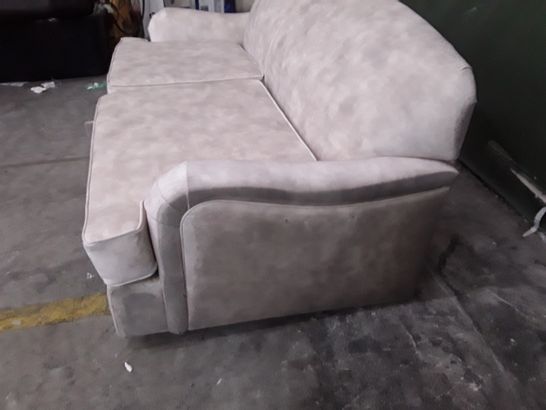 DESIGNER MARBLE EFFECT FABRIC 3 SEATER SOFA BED