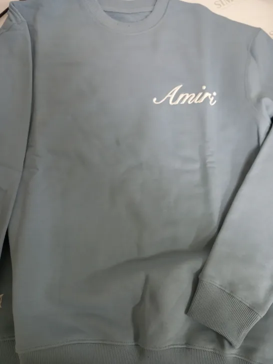 AMIRI BLUE LOGO JUMPER - SMALL