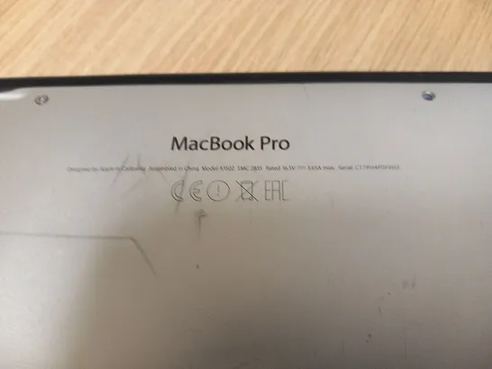 APPLE MACBOOK PRO (A1502 EARLY 2015)