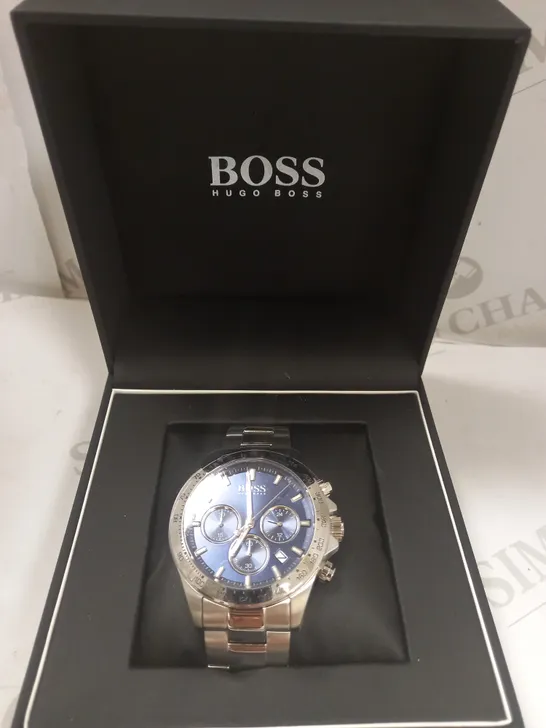 BOSS HERO SPORT LUX BLUE SUNRAY CHRONOGRAPH WATCH RRP £379