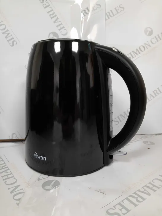 BOXED SWAN 1.7 LITRE BLACK JUG KETTLE