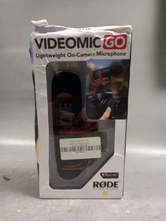 BOXED RODE VIDEOMIC GO MICROPHONE 