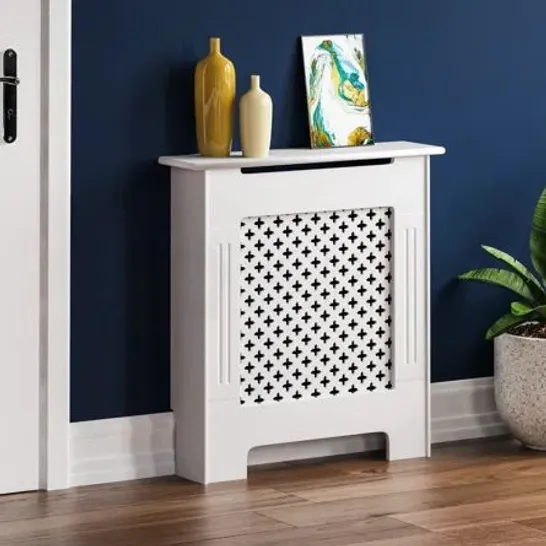 BOXED OXFORD RADIATOR COVER MEDIUM - WHITE