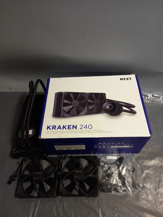 BOXED NZXT KRAKEN 240 LIQUID COOLER IN BLACK