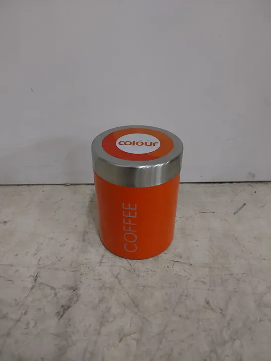 ENAMEL COFFEE KITCHEN CANISTER 