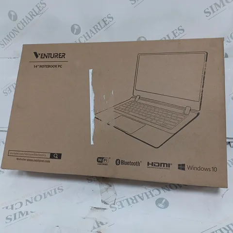  BOXED VENTURER EUROPA 14 PLUS 14" FULL HD LAPTOP INTEL 2.6GHZ 64GB SSD 4GB RAM 