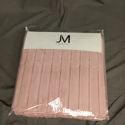 JULIEN MACDONALD REVERSIBLE FAUX FUR THROW IN PINK