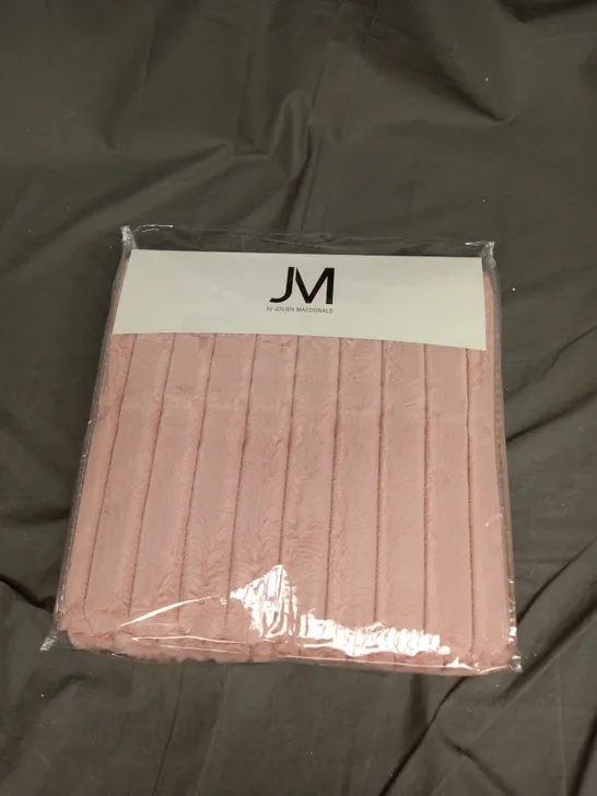 JULIEN MACDONALD REVERSIBLE FAUX FUR THROW IN PINK