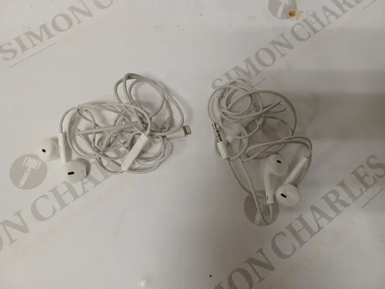 LOT OF 2 APPLE WIRED EARPHONES 