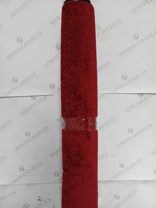 UNBRANDED RED RUG WITH BLACK TRIM