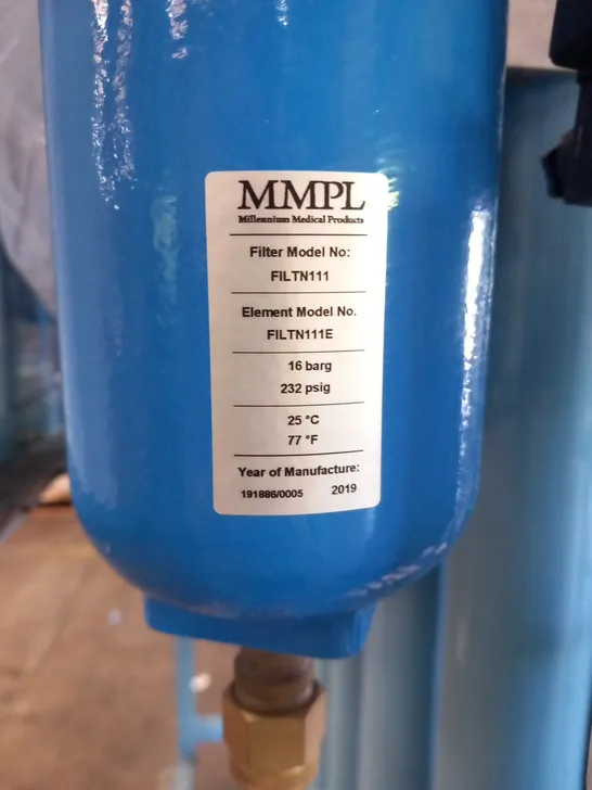 MMPL MEDICAL GAS AIR PLANT ROOM VACUUM