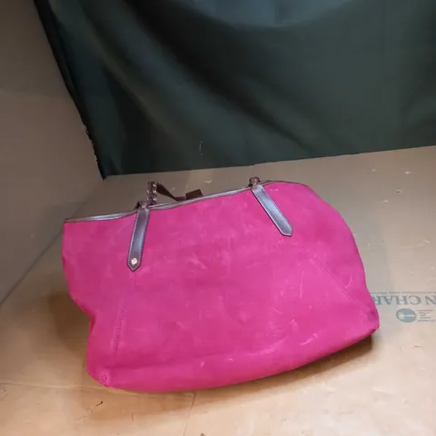 FAIREX & FAVOUR PINK VELVET HANDBAG 