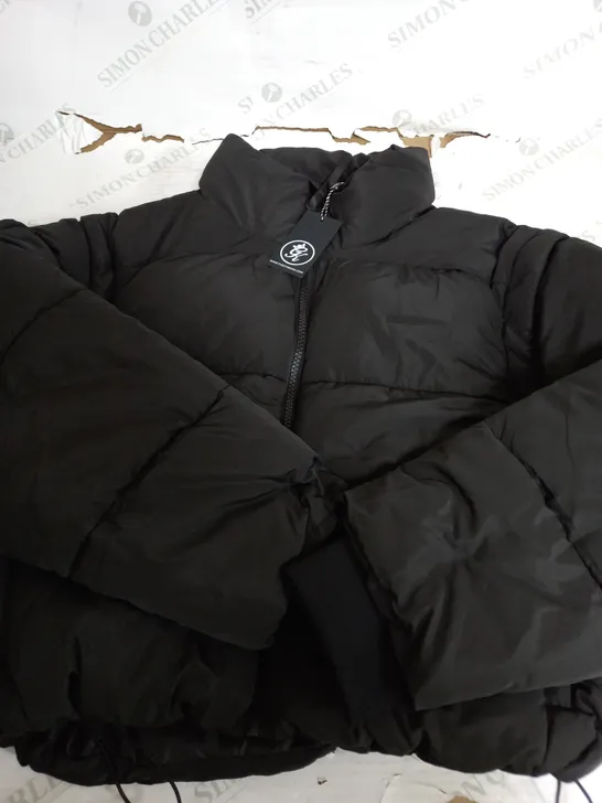 GYM KING BLACK PADDED JACKET - UK 16