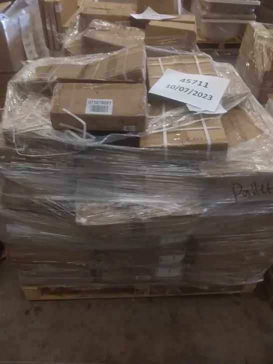 PALLET OF ASSORTED GAZEBO ITEMS INCLUDING X11 BOXES OF SINGLE LUXURY SIDE PANEL NO WINDOW + X7 BOXES OF 3X6 300D SIDE WALLS AND DOORS FOR SAND STEEL/ALLOY MIXED GAZEBO 