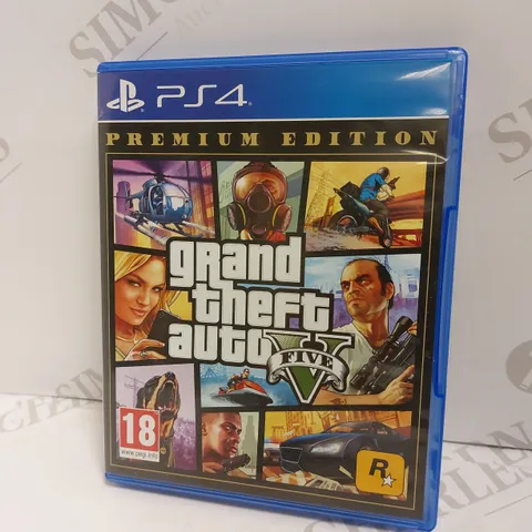 GRAND THEFT AUTO 5 PREMIUM EDITION ON PS4 PEGI 18