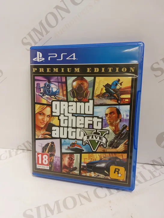 GRAND THEFT AUTO 5 PREMIUM EDITION ON PS4 PEGI 18