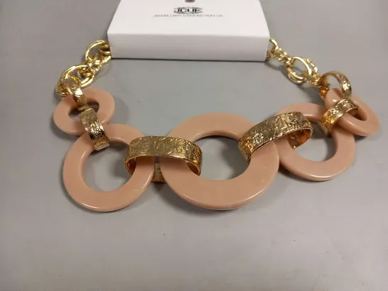 BRAND NEW BROWN PEPPER HANDBAGS JEWELLERY CONNECTION UK NUDE GOLD CHOKER