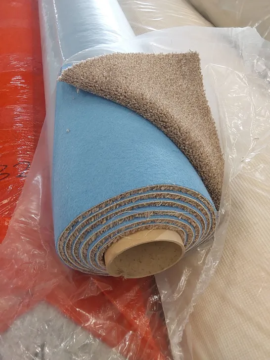 ROLL OF QUALITY SUPERTWIST BLUE FELT MOTHER NATURE CARPET // SIZE: APPROX 4 X 3.5m