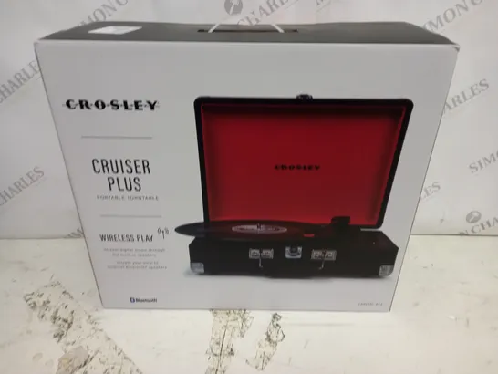 BOXED CROSLEY CRUISER PLUS PORTABLE TURNTABLE