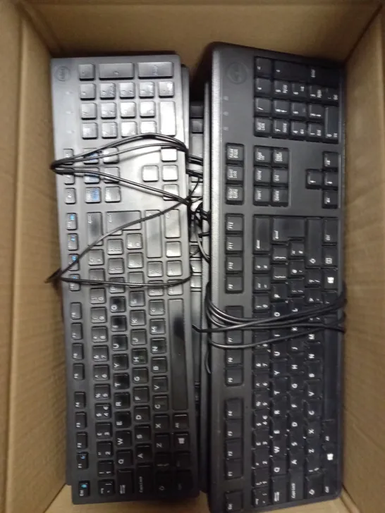 BOX OF APPROXIMATELY 15 ASSORTED DELL WIRED KEYBOARDS 