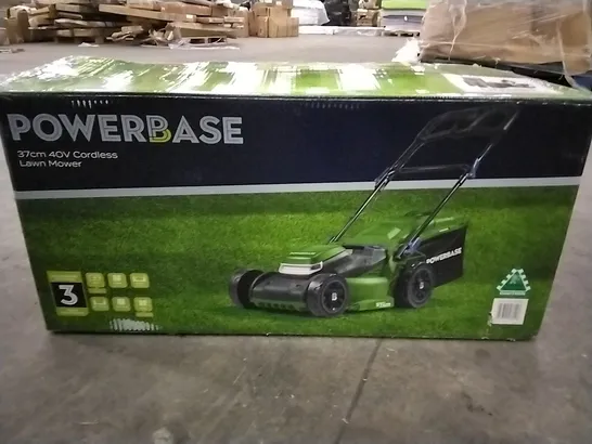 BOXED POWERBASE 37CM 40V CORDLESS MOWER