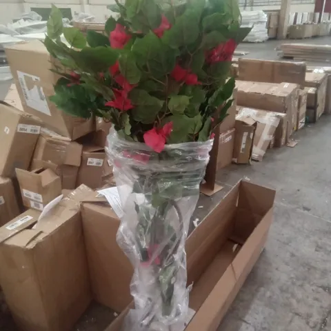 BOXED 120CM ARTIFICIAL BOUGAINVILLEA TOPIARY