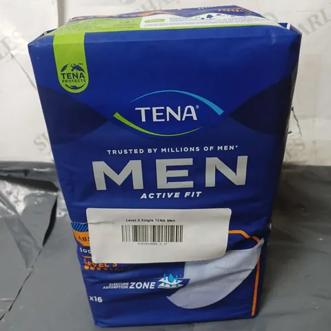 6 PACKS OF TENA MEN LEVEL 3 ABSORBENT PROTECTORS (16 PER PACK)