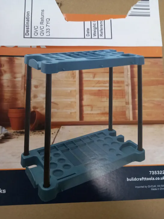 BOXED BUILDCRAFT RECTANGULAR GARDEN TOOL ORGANISER