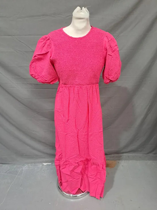 NOBODY'S CHILD KELSIE MIDI DRESS IN PINK SIZE 8