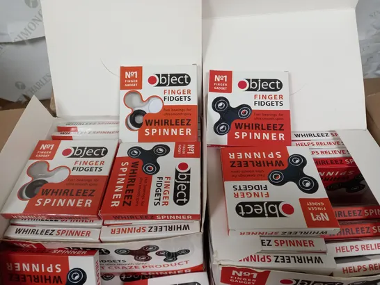 BOX OF APROX 140 OBJECT FIDGET SPINNERS 