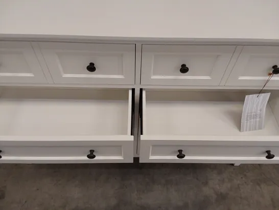 GRACE EIGHT DRAWER DRESSER IN SNOWFALL WHITE (1 ITEM)