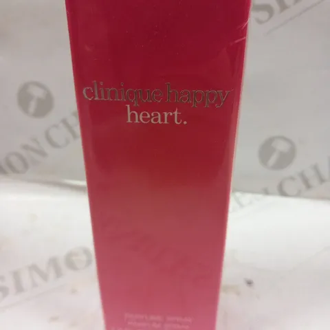 BOXED AND SEALED CLINIQUE HAPPY HEART PARFUM SPRAY 50ML