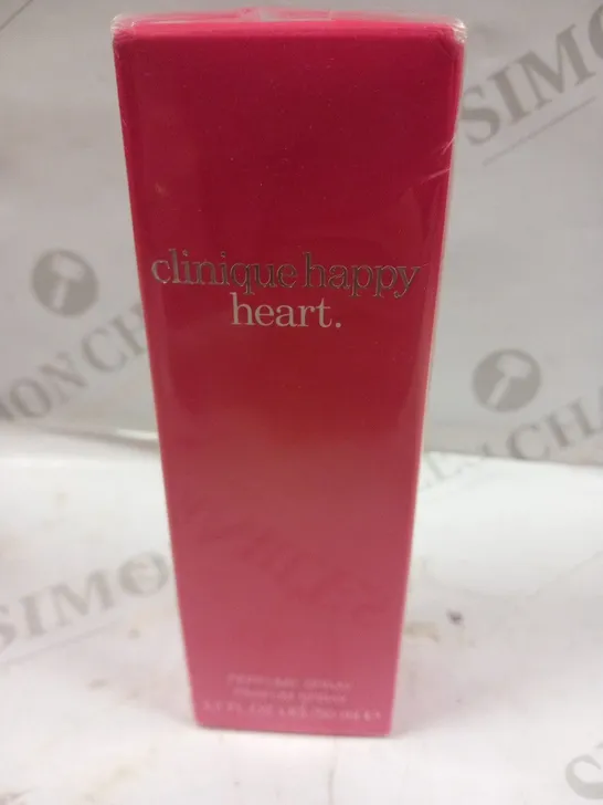 BOXED AND SEALED CLINIQUE HAPPY HEART PARFUM SPRAY 50ML