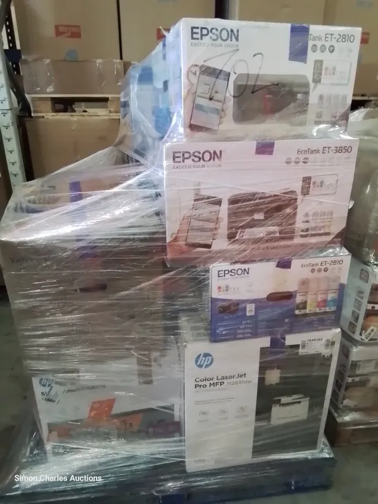 PALLET OF APPROXIMATELY 10 ASSORTED PRINTERS TO INCLUDE 