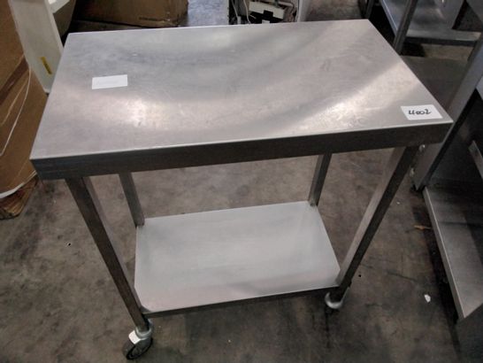 TWO TIER METAL CATERING TROLLEY