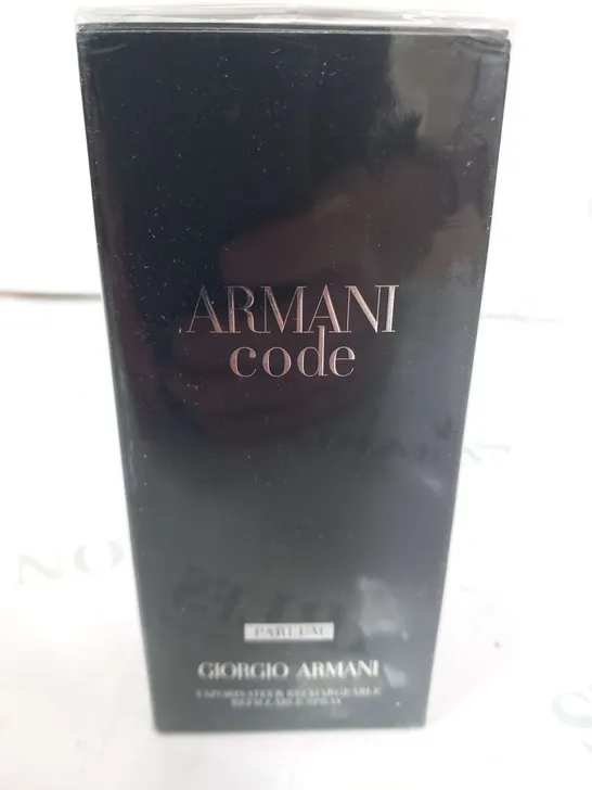 BOXED AND SEALED ARMANI CODE PARFUM GIORGIO ARMANI 125ML